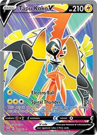 Tapu Koko V (Full Art) (147/163) [SWSH05: Battle Styles]