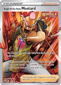 Single Strike Style Mustard (Full Art) (163/163) [SWSH05: Battle Styles]