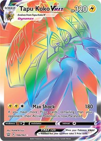 Tapu Koko VMAX (Secret) (166/163) [SWSH05: Battle Styles]