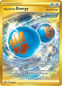 Rapid Strike Energy (Secret) (182/163) [SWSH05: Battle Styles]