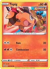 Tepig (023/163) [SWSH05: Battle Styles]