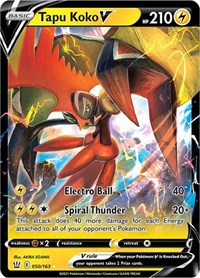 Tapu Koko V (050/163) [SWSH05: Battle Styles]