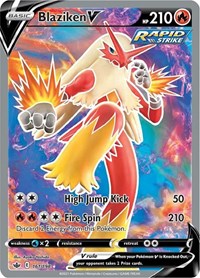 Blaziken V (Full Art) (161/198) [SWSH06: Chilling Reign]