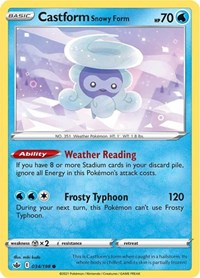 Castform Snowy Form (034/198) [SWSH06: Chilling Reign]