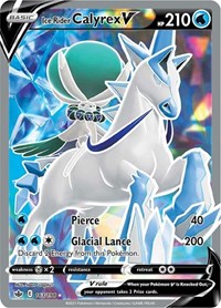 Ice Rider Calyrex V (Full Art) (163/198) [SWSH06: Chilling Reign]