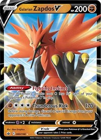 Galarian Zapdos V [SWSH06: Chilling Reign]