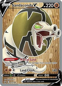 Sandaconda V (Full Art) [SWSH06: Chilling Reign]