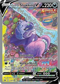 Galarian Slowking V (Alternate Full Art) (179/198) [SWSH06: Chilling Reign]