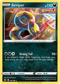 Seviper (102/198) [SWSH06: Chilling Reign]