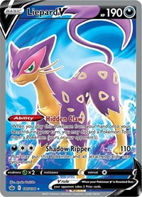 Liepard V (Full Art) (180/198) [SWSH06: Chilling Reign]