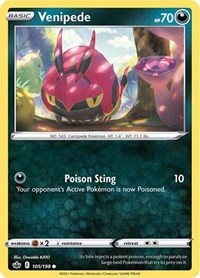 Venipede (105/198) [SWSH06: Chilling Reign]