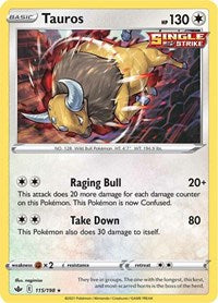 Tauros (115/198) [SWSH06: Chilling Reign]