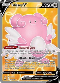Blissey V (Full Art) (182/198) [SWSH06: Chilling Reign]
