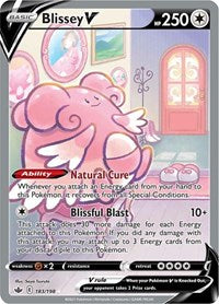 Blissey V (Alternate Full Art) (183/198) [SWSH06: Chilling Reign]
