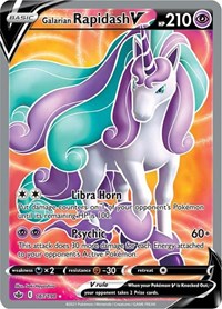 Galarian Rapidash V (Full Art) (167/198) [SWSH06: Chilling Reign]