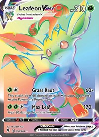 Leafeon VMAX (Secret) (204/203) [SWSH07: Evolving Skies]