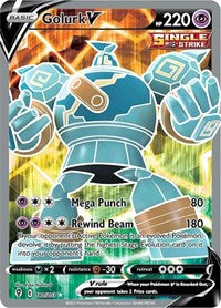 Golurk V (Full Art) (181/203) [SWSH07: Evolving Skies]