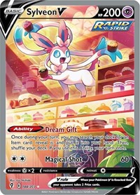 Sylveon V (Alternate Full Art) (184/203) [SWSH07: Evolving Skies]