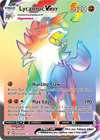 Lycanroc VMAX (Secret) (213/203) [SWSH07: Evolving Skies]