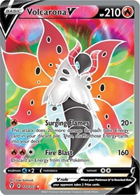 Volcarona V (Full Art) (170/203) [SWSH07: Evolving Skies]