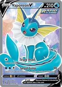 Vaporeon V (Full Art) (172/203) [SWSH07: Evolving Skies]