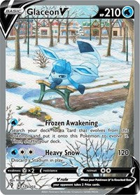 Glaceon V (Alternate Full Art) (175/203) [SWSH07: Evolving Skies]