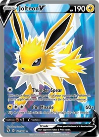 Jolteon V (Full Art) (177/203) [SWSH07: Evolving Skies]