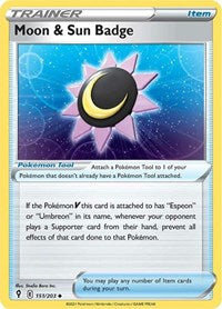 Moon & Sun Badge (151/203) [SWSH07: Evolving Skies]