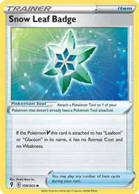 Snow Leaf Badge (159/203) [SWSH07: Evolving Skies]