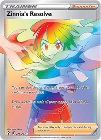 Zinnia's Resolve (Secret) (225/203) [SWSH07: Evolving Skies]