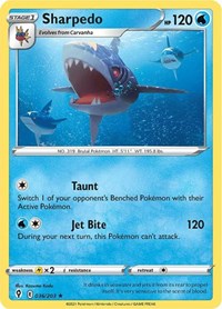 Sharpedo (036/203) [SWSH07: Evolving Skies]