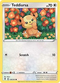 Teddiursa (126/203) [SWSH07: Evolving Skies]