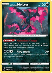 Galarian Moltres (093/203) [SWSH07: Evolving Skies]