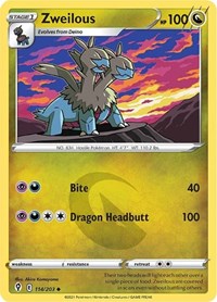 Zweilous (114/203) [SWSH07: Evolving Skies]