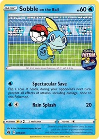 Sobble on the Ball - 005/005 (Pokemon Futsal) (005/005) [Miscellaneous Cards & Products]