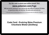 Code Card - Evolving Skies Premium Checklane Blister [Octillery] [SWSH07: Evolving Skies]