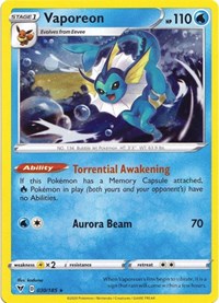 Vaporeon - 030/185 (Cosmos Holo) (030/185) [Miscellaneous Cards & Products]