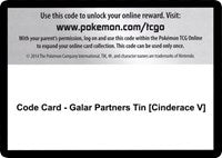 Code Card - Galar Partners Tin [Cinderace V] [SWSH01: Sword & Shield Base Set]
