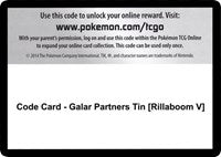 Code Card - Galar Partners Tin [Rillaboom V] [SWSH01: Sword & Shield Base Set]