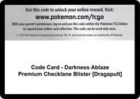 Code Card - Darkness Ablaze Premium Checklane Blister [Dragapult] [SWSH03: Darkness Ablaze]