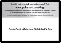 Code Card - Galarian Sirfetch'd V Box [SWSH03: Darkness Ablaze]