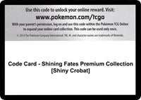 Code Card - Shining Fates Premium Collection [Shiny Crobat] [Shining Fates]