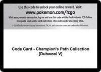 Code Card - Champion's Path Collection [Dubwool V] [Champion's Path]