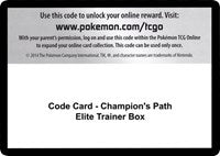 Code Card - Champion's Path Elite Trainer Box [Champion's Path]