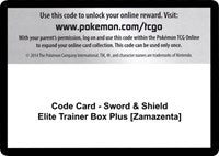 Code Card - Sword & Shield Elite Trainer Box Plus [Zamazenta] [SWSH04: Vivid Voltage]