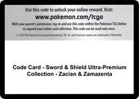 Code Card - Sword & Shield Ultra-Premium Collection - Zacian & Zamazenta [Miscellaneous Cards & Products]