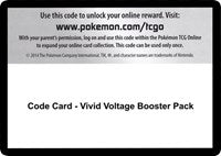 Code Card - Vivid Voltage Booster Pack [SWSH04: Vivid Voltage]