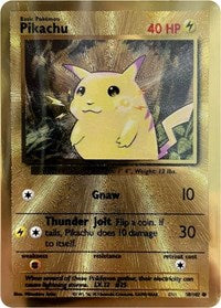 Pikachu (Celebrations Metal Card) (058/102) [Miscellaneous Cards & Products]