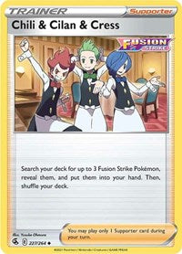 Chili & Cilan & Cress (227/264) [SWSH08: Fusion Strike]