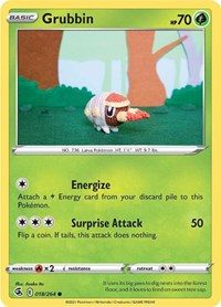 Grubbin (018/264) [SWSH08: Fusion Strike]